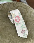 Brocade tie Lelievre Paris champagne