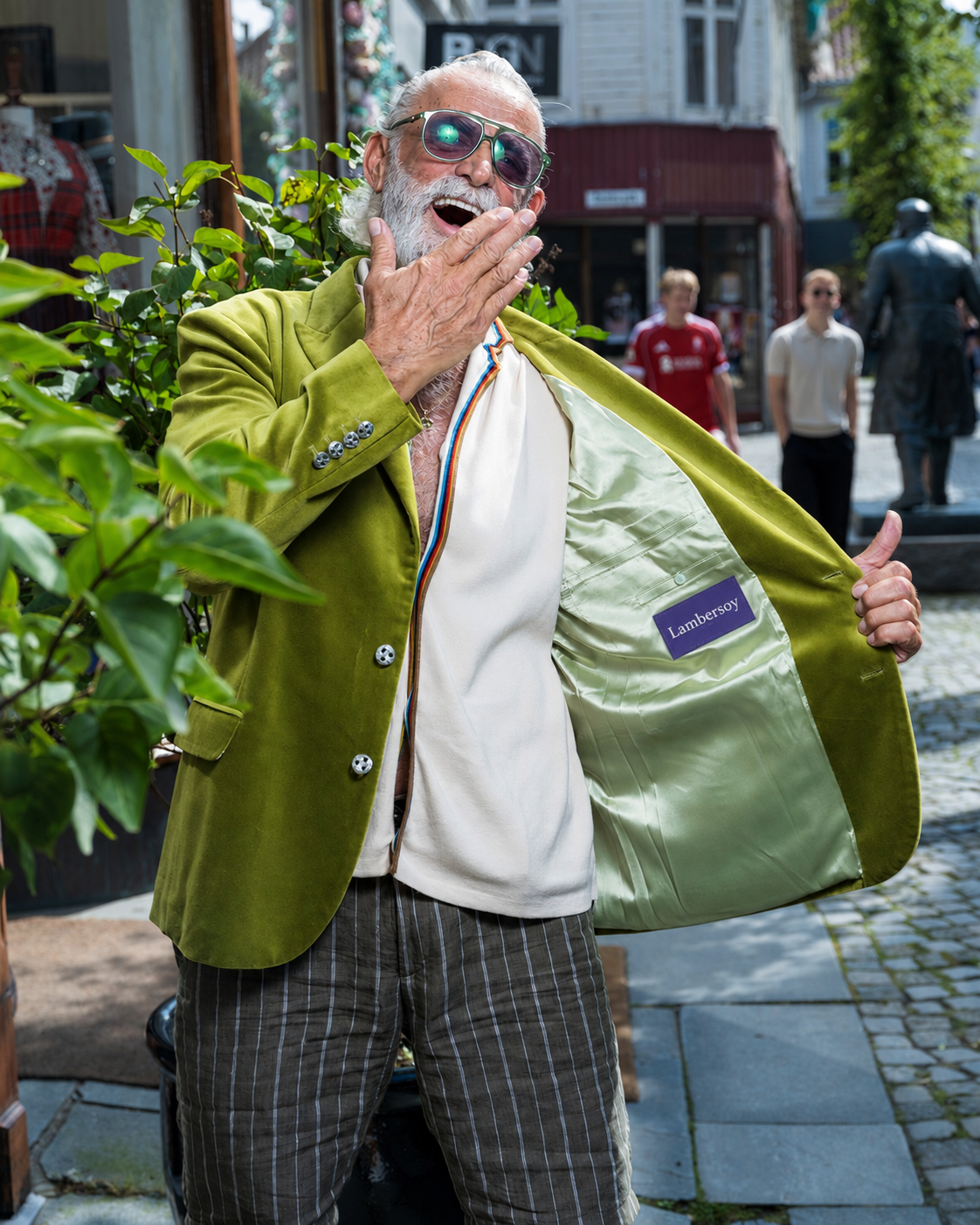 Green Nordic Wool coat