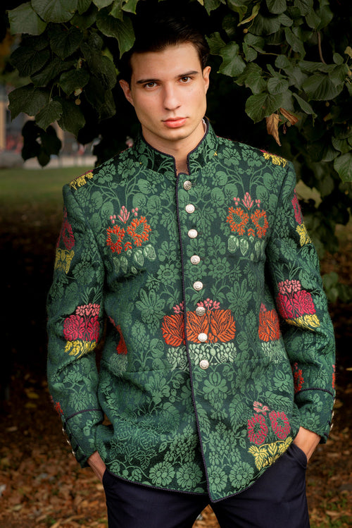 Green calemanco jacket