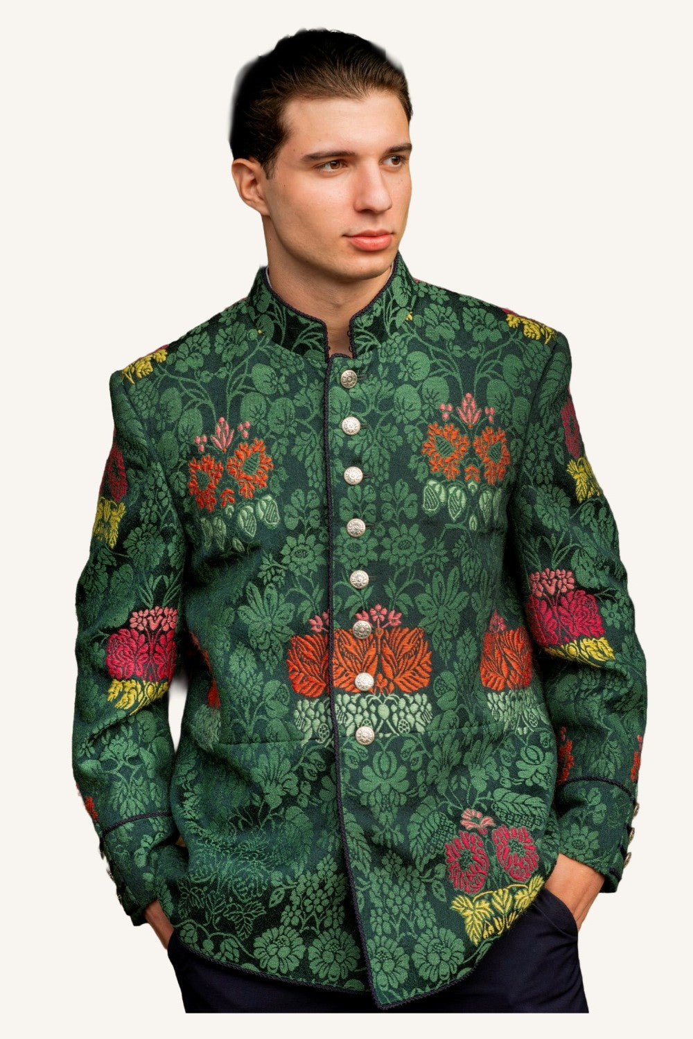 Green calemanco jacket
