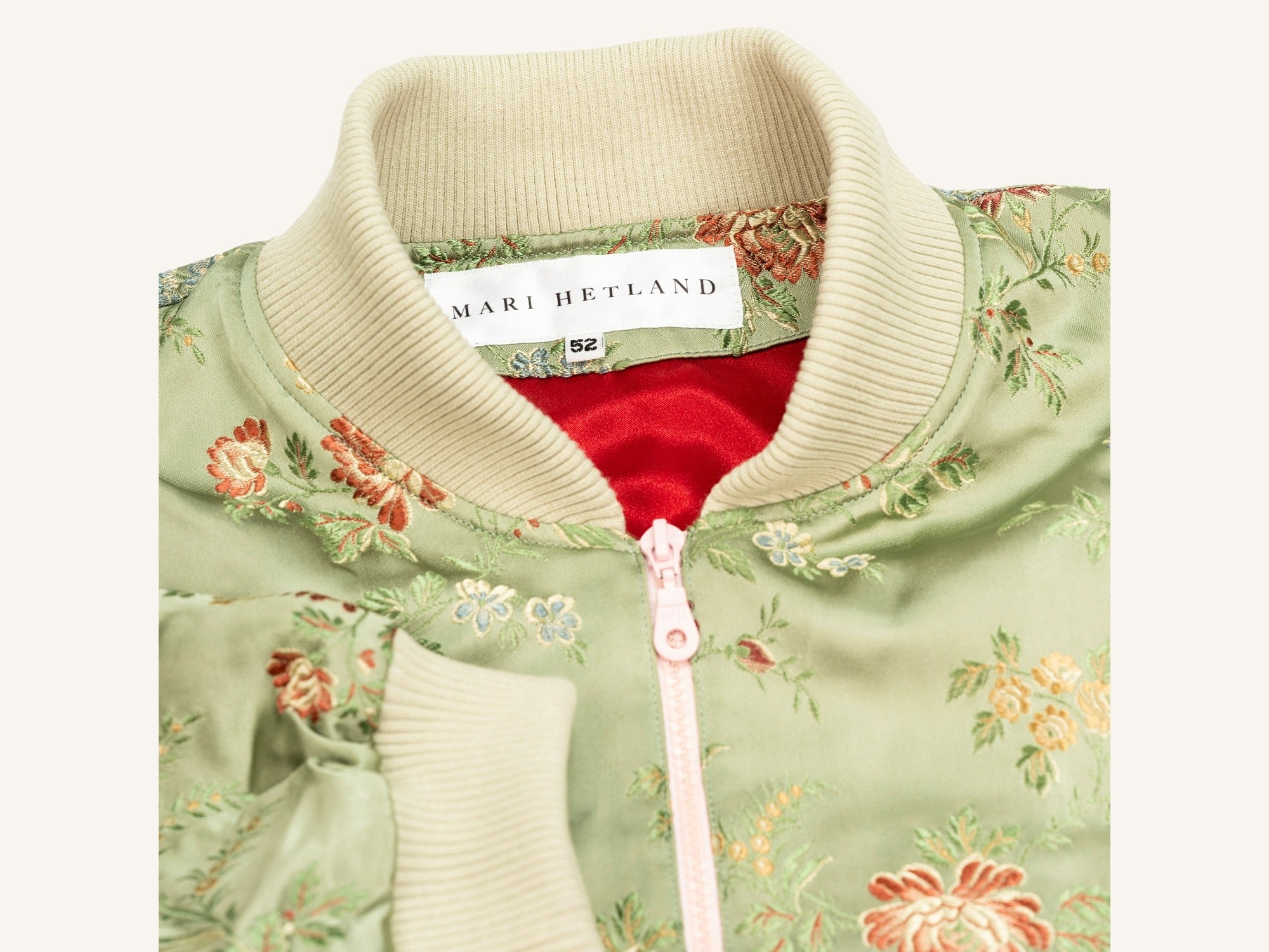 Green Silk Bomber Jacket
