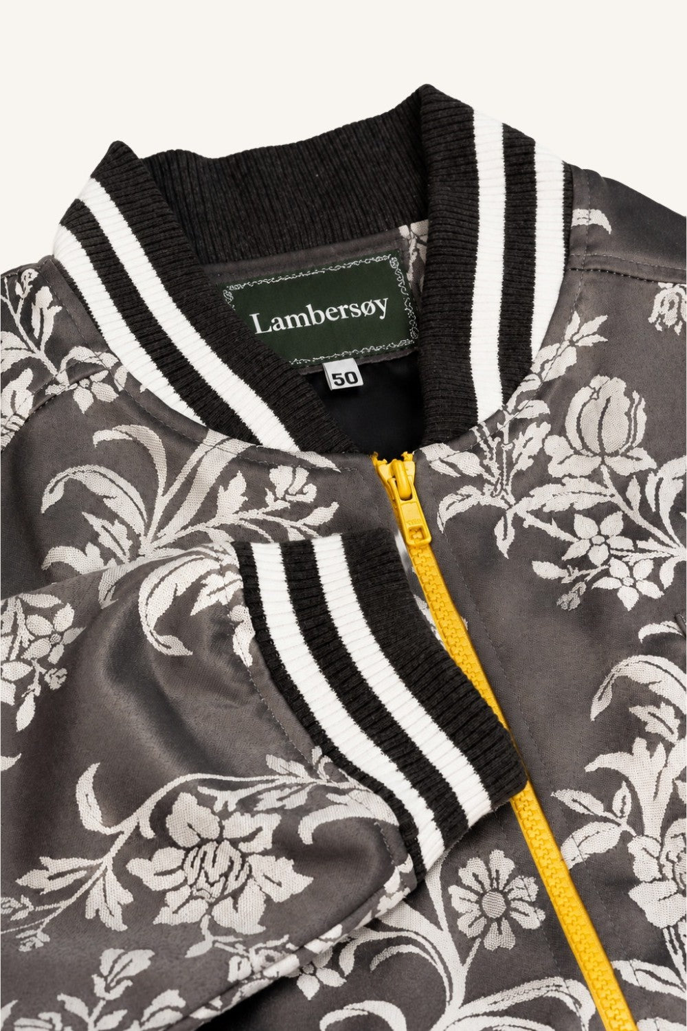 Silver Silk Bomber Jacket