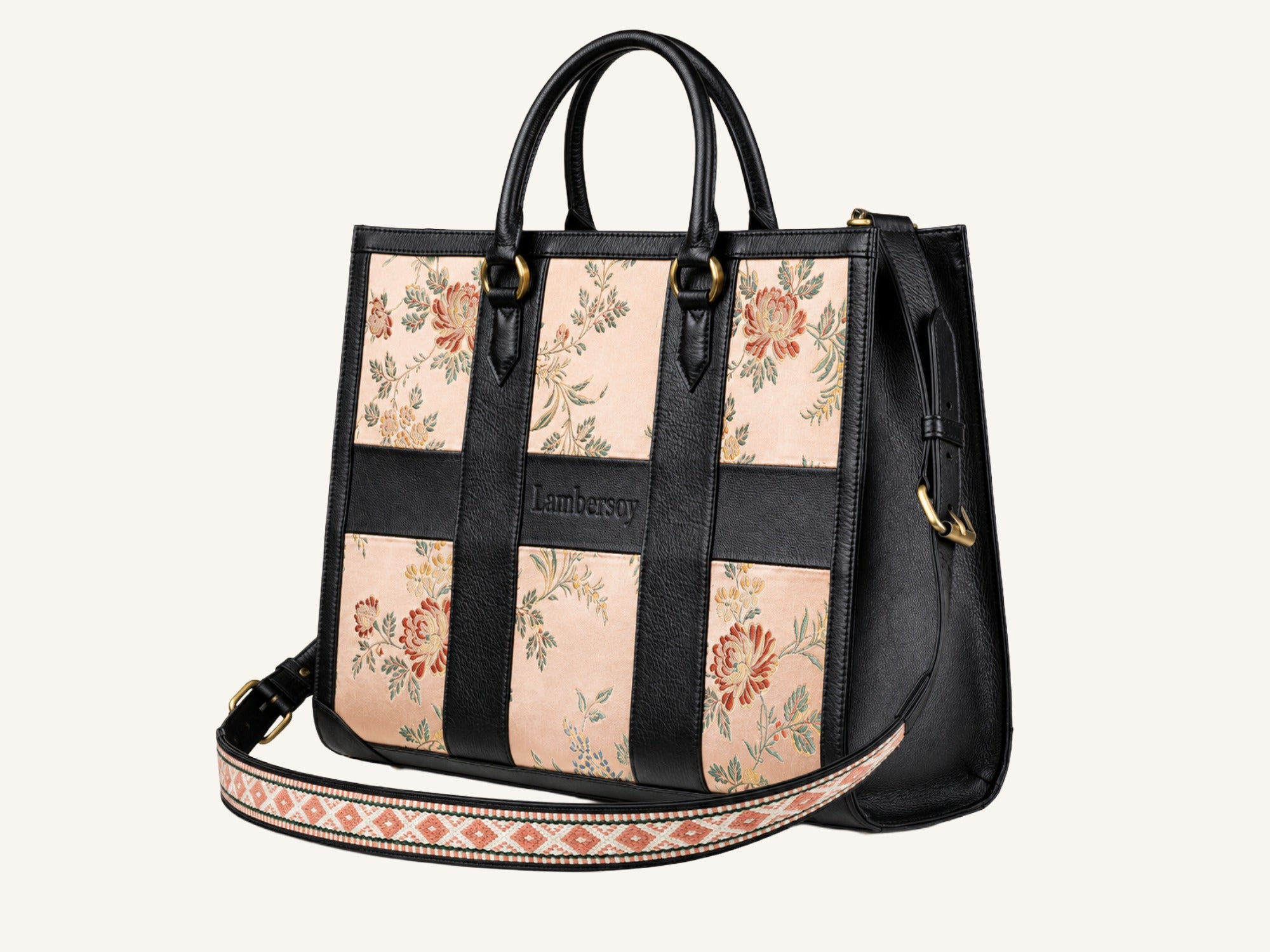 Pink silk handbag